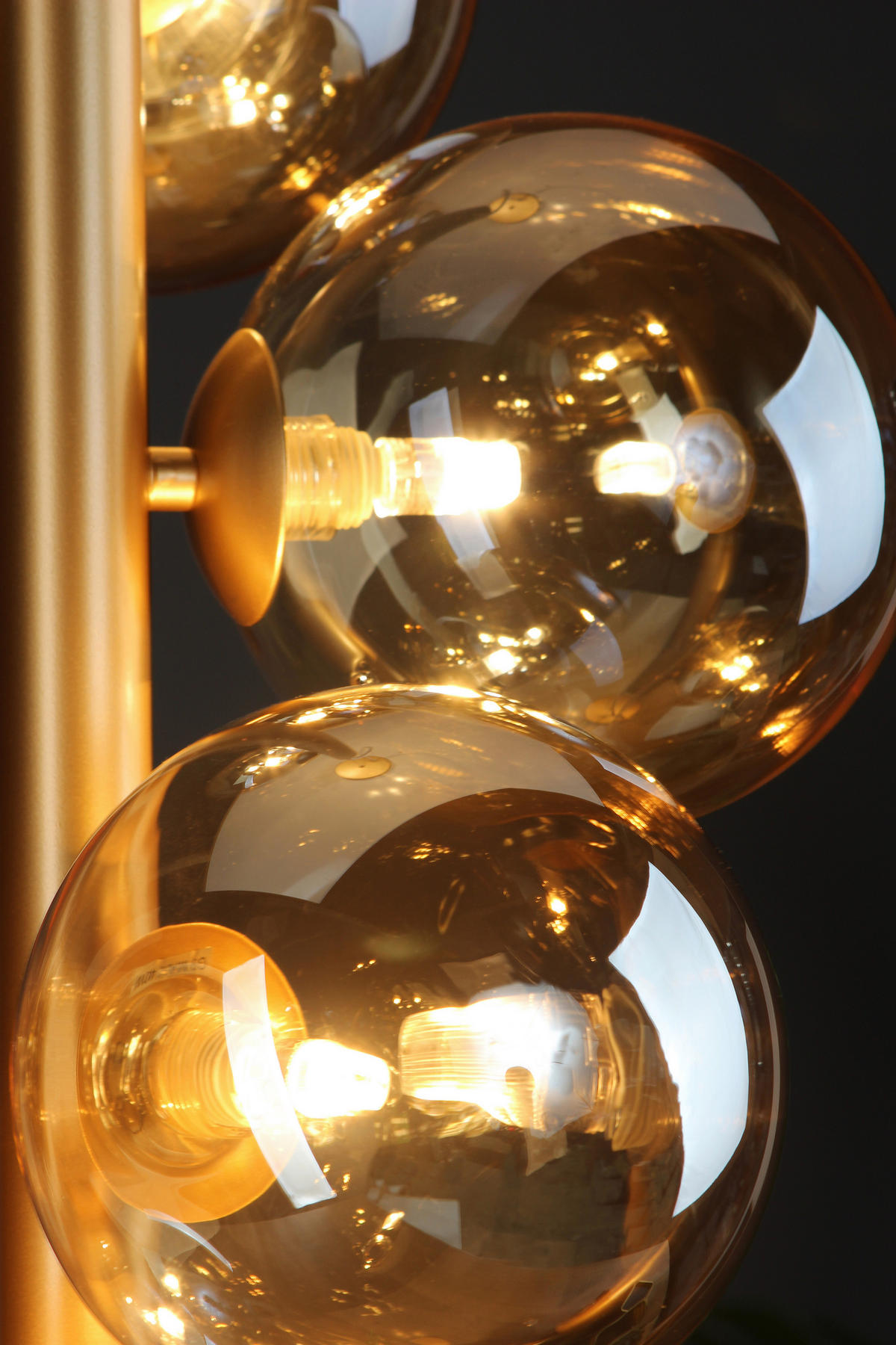 HÄNGELEUCHTE 38,1/64,5 cm  - Champagner/Messingfarben, Basics, Glas/Metall (38,1/64,5cm)