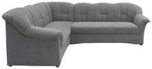 Ecksofa Dunkelgrau Mikrofaser  - Dunkelgrau/Schwarz, KONVENTIONELL, Kunststoff/Textil (192/243cm) - MID.YOU