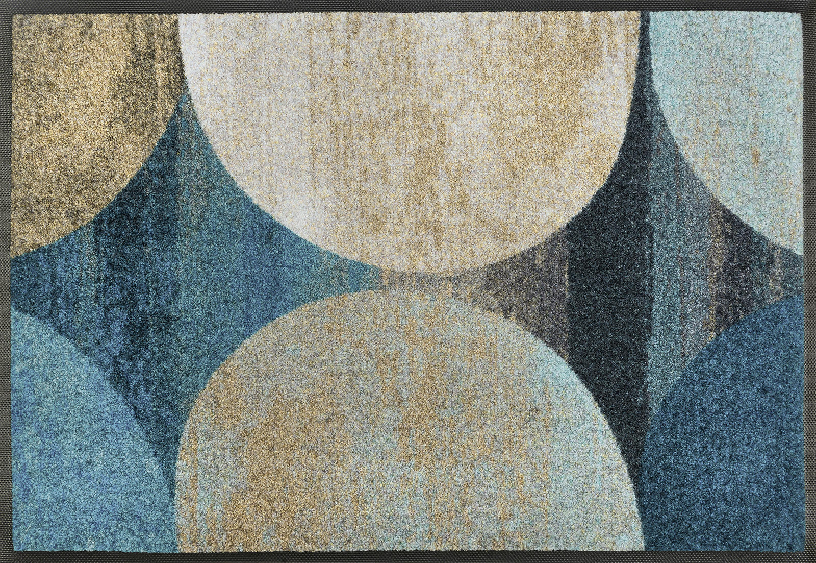 FUßMATTE  50/75 cm  Blau, Beige  - Blau/Beige, KONVENTIONELL, Kunststoff/Textil (50/75cm) - Esposa