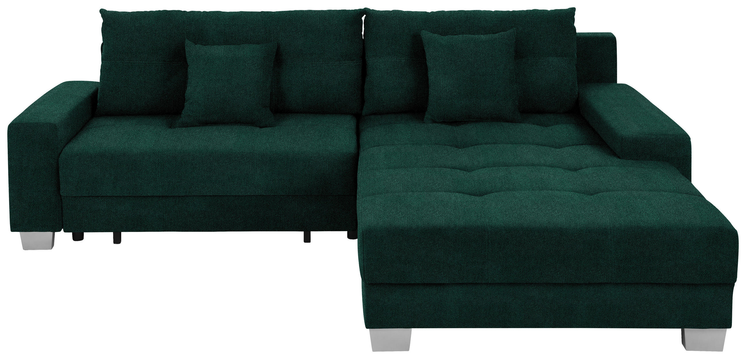 HÖRNSOFFA i flatväv mörkgrön  - silver/mörkgrön, Klassisk, trä/textil (273/192cm) - MID.YOU