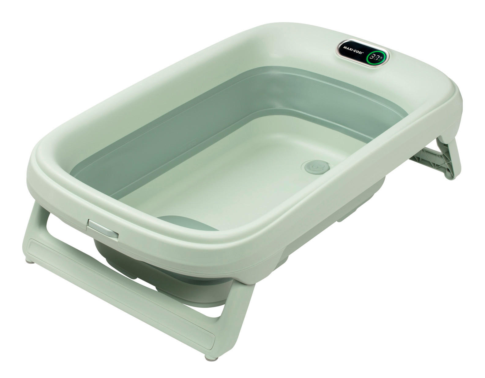 BABYBADEWANNE Indigo Pus  - Salbeigrün, Basics, Kunststoff/Textil (51/24cm) - Maxi-Cosi