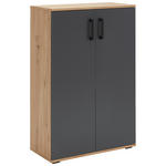 SCHUHSCHRANK 70/106/29,5 cm  - Anthrazit/Schwarz, KONVENTIONELL, Holzwerkstoff/Kunststoff (70/106/29,5cm) - Xora