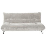 3-SITZER-SOFA in Mikrofaser Grau  - Schwarz/Grau, KONVENTIONELL, Textil/Metall (230/100/101cm) - Hom`in