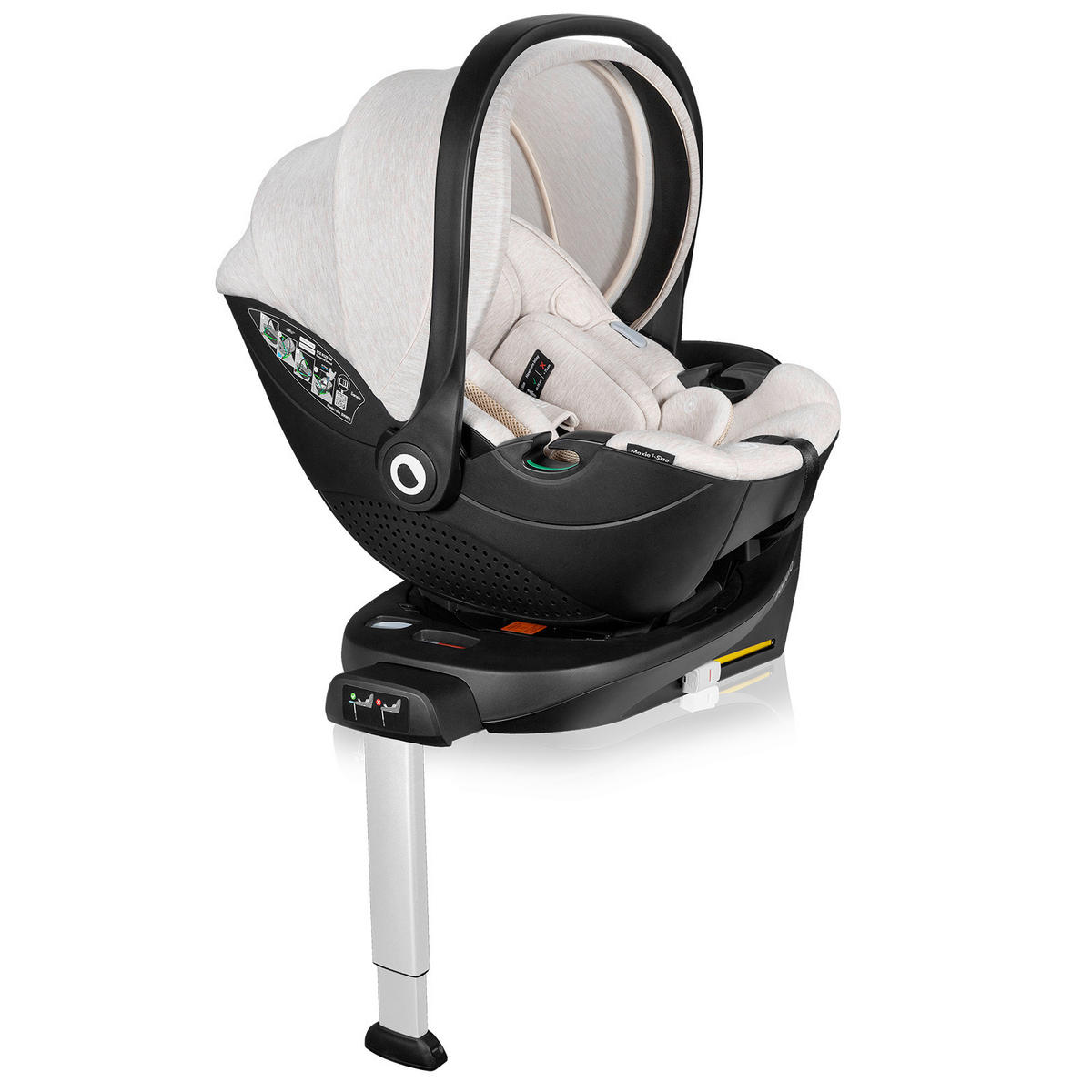 ISOFIXSTATION Moxie  - Beige, Basics, Naturmaterialien/Kunststoff (68/45,5/42cm) - Lionelo