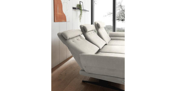 ECKSOFA  in Flachgewebe Naturfarben  279-327/176-217 cm  - Schwarz/Naturfarben, Design, Textil/Metall (279-327/176-217cm) - Dieter Knoll