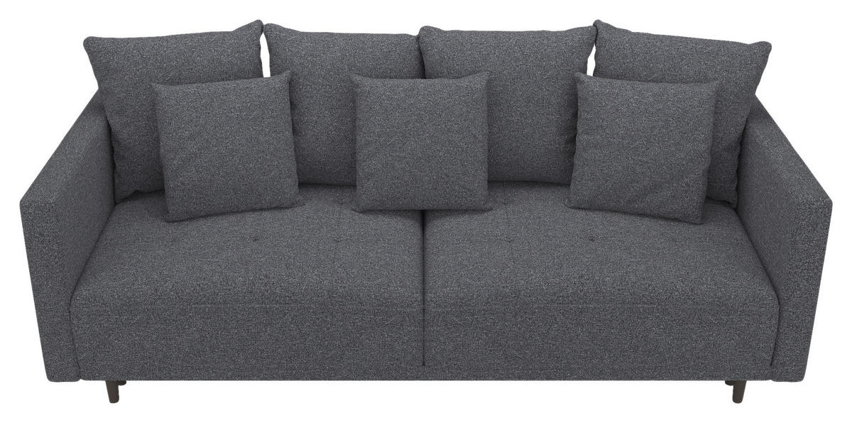SCHLAFSOFA in Webstoff Dunkelgrau  - Dunkelgrau, Design, Textil (223/96/95cm) - MID.YOU