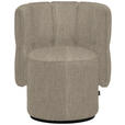 COCKTAILSESSEL - Greige/Schwarz, Design, Holz/Textil (73/82/62cm) - Emilio Belluti