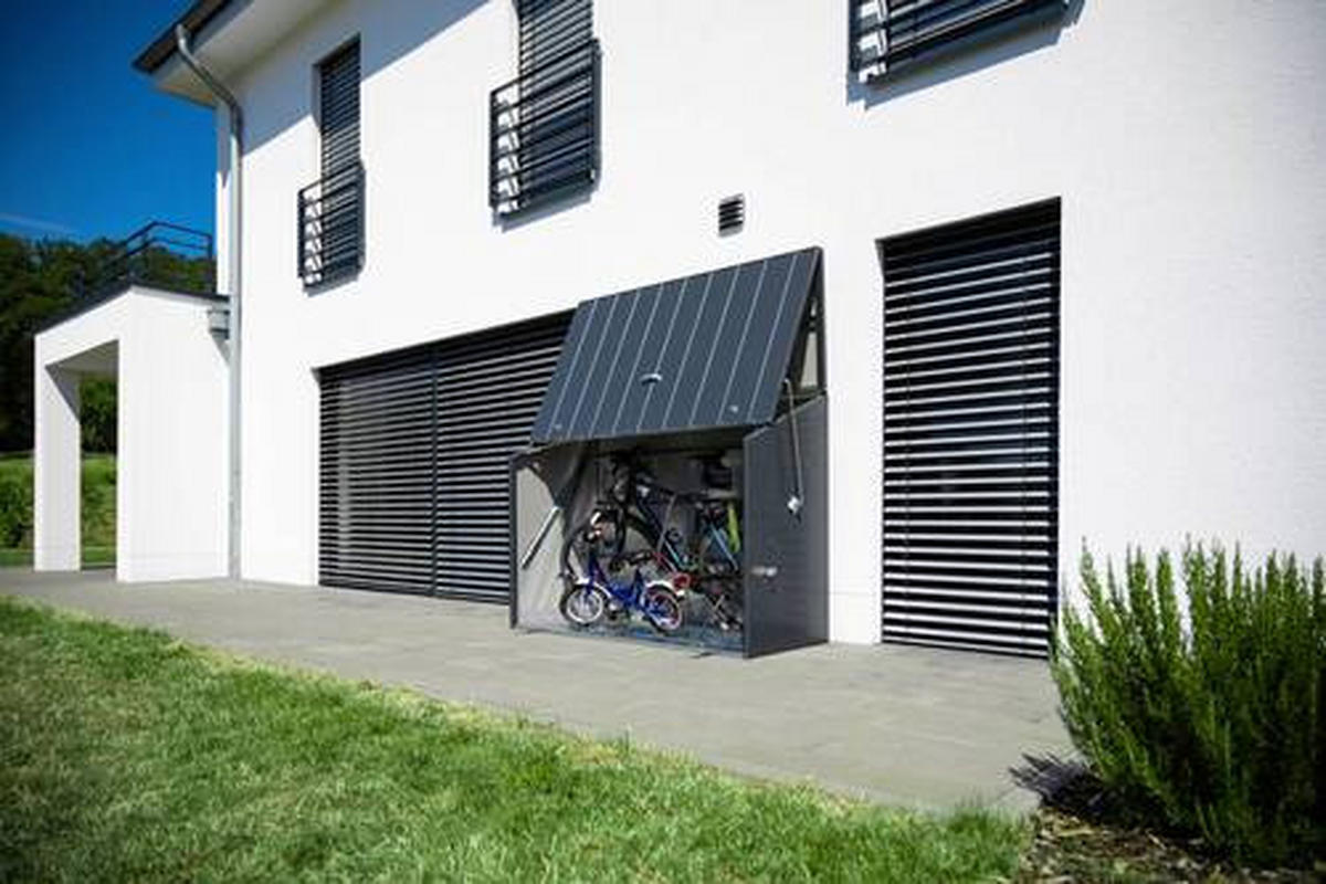 GERÄTESCHRANK 76/139/185 cm  - Anthrazit, Basics, Metall (76/139/185cm)