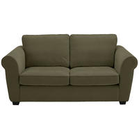 2,5-SITZER Chenille Dunkelgrün  - Dunkelgrün/Schwarz, KONVENTIONELL, Kunststoff/Textil (196/88/86cm) - Carryhome