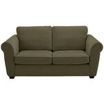 2,5-SITZER  in Chenille Dunkelgrün  - Dunkelgrün/Schwarz, KONVENTIONELL, Kunststoff/Textil (196/88/86cm) - Carryhome