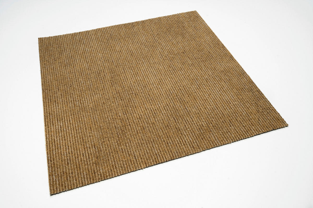 TEPPICHFLIESE 50/50 cm in Currygelb  - Currygelb, Basics, Textil (50/50cm)