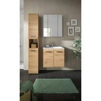 BADEZIMMER 3-teilig  in  - Schwarz/Eiche Artisan, Basics, Keramik/Holzwerkstoff (90cm) - MID.YOU