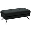 HOCKER in Textil Anthrazit  - Anthrazit/Schwarz, Design, Textil/Metall (130/47/65cm) - Beldomo System
