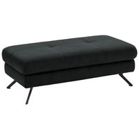 HOCKER in Textil Anthrazit  - Anthrazit/Schwarz, Design, Textil/Metall (130/47/65cm) - Beldomo System