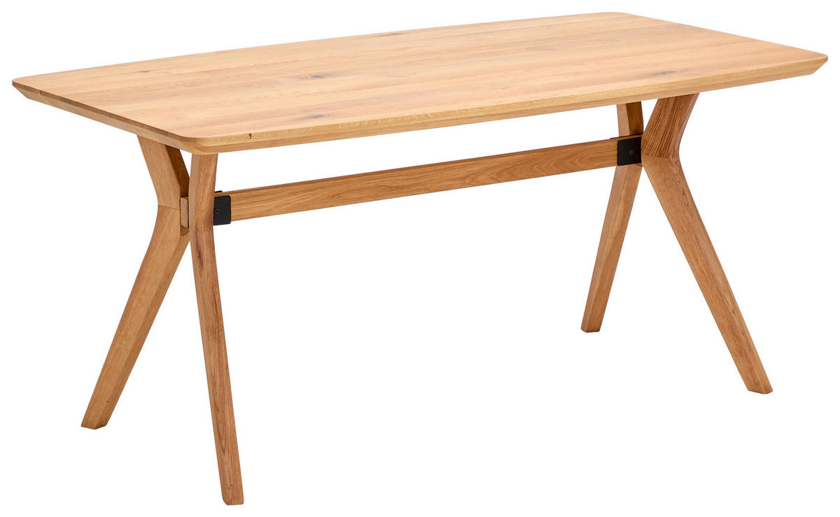 ESSTISCH in Holz 160/90/75 cm  - Eichefarben, Design, Holz (160/90/75cm) - Linea Natura