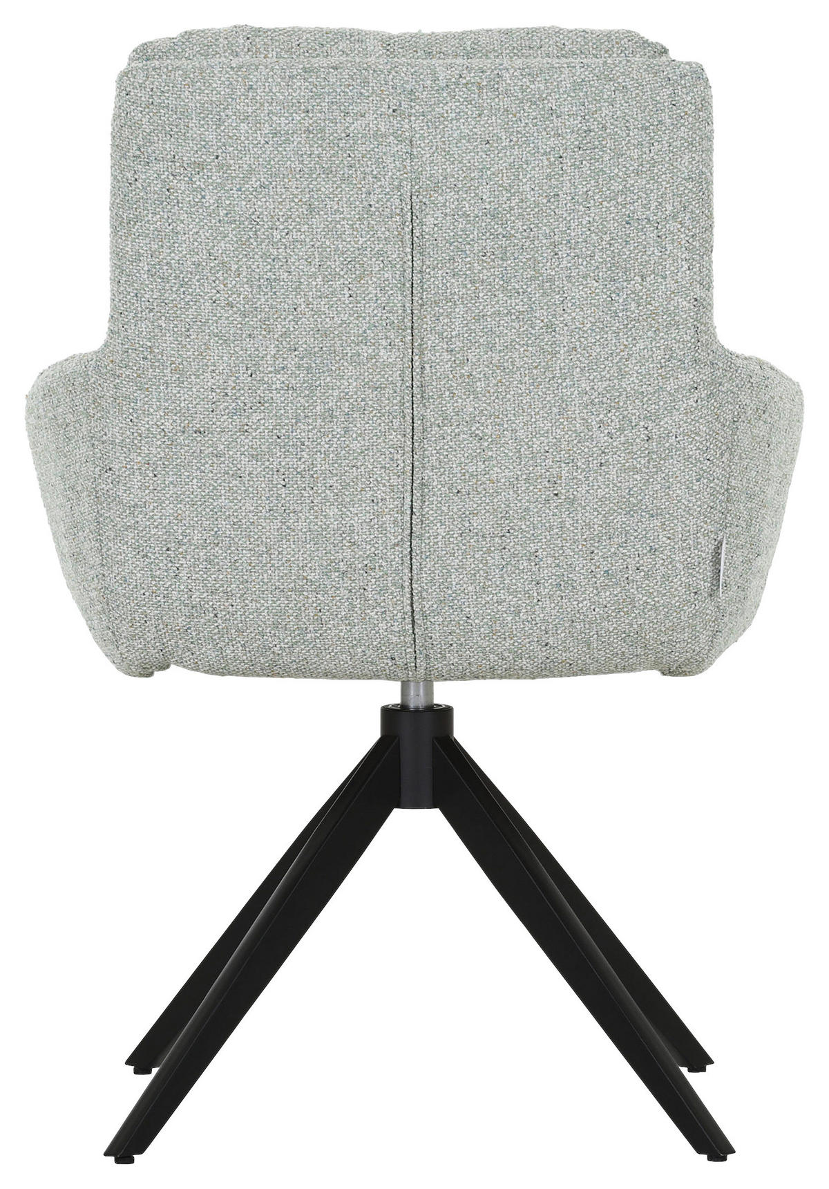 ARMLEHNSTUHL  in Flachgewebe  - Hellgrau/Schwarz, Design, Textil/Metall (60/89/69cm) - Novel