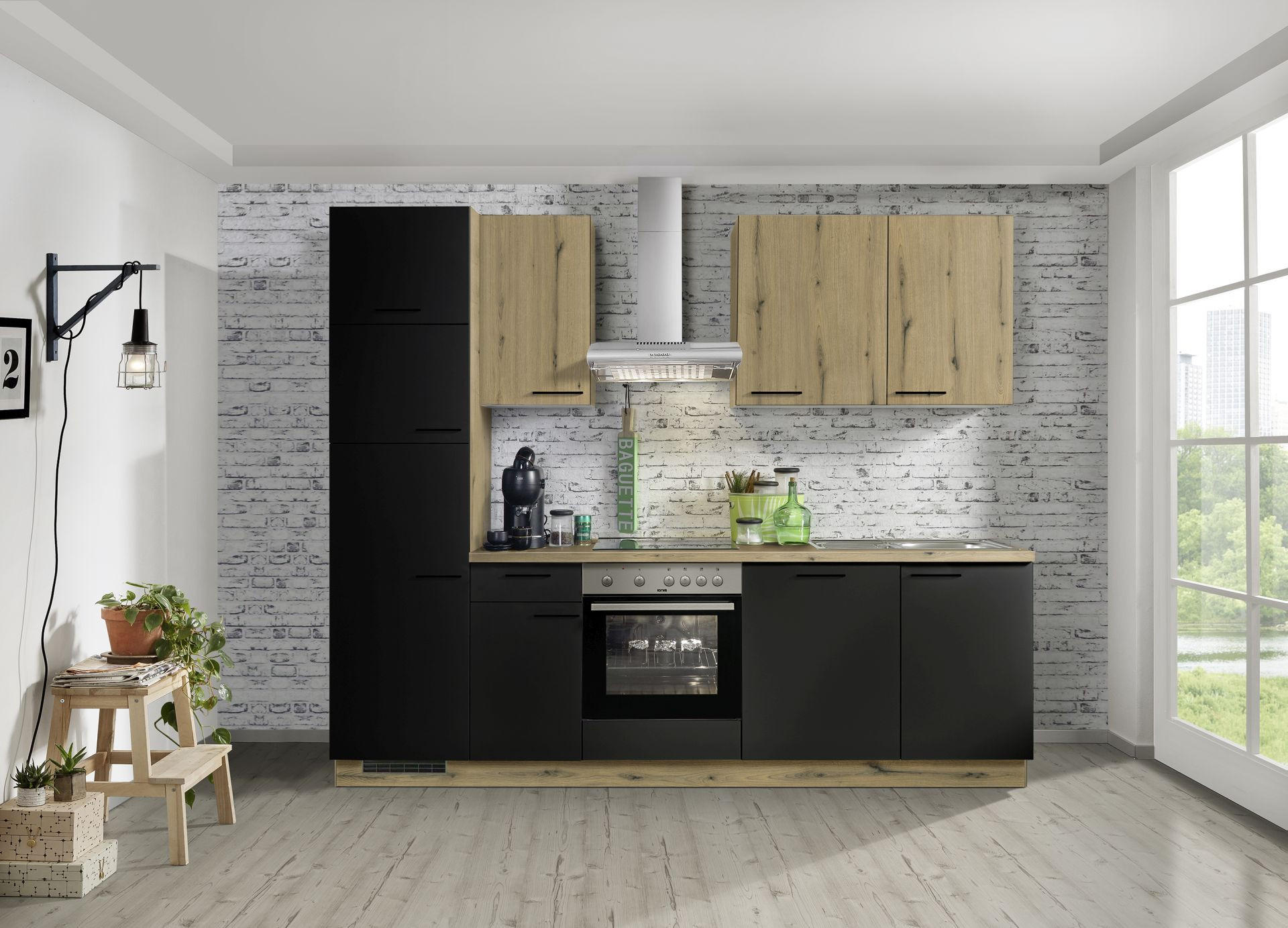 BLOK KUHINJA BEZ APARATA   - Design, drvni materijal (270,0cm) - Welnova