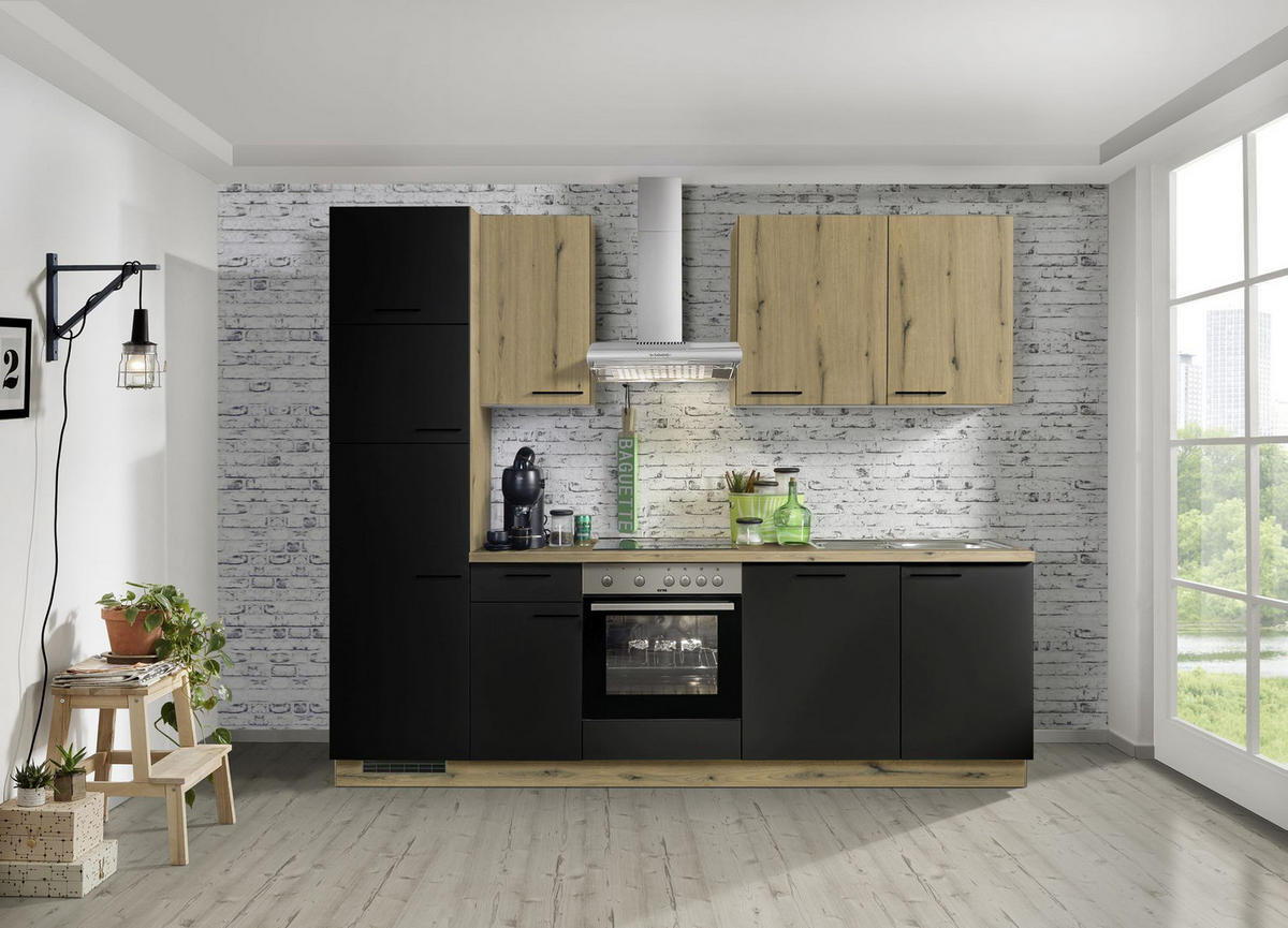 BLOK KUHINJA BEZ APARATA   - Design, drvni materijal (270,0cm) - Welnova