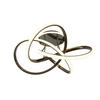 LED-DECKENLEUCHTE Bandol 65/34,5 cm   - Schwarzchrom, Design, Kunststoff/Metall (65/34,5cm)