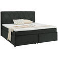 BOXSPRINGBETT 180/200 cm  in Grau  - Schwarz/Grau, Design, Kunststoff/Textil (180/200cm) - Xora