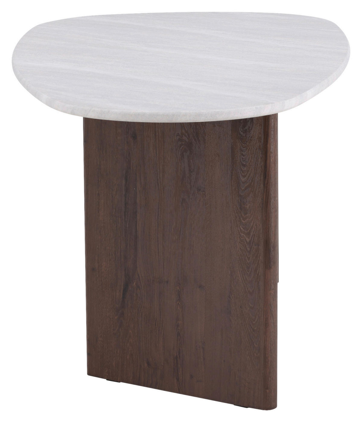 ESSTISCH furniert oval Hellgrau, Mokka  - Hellgrau/Mokka, Design, Holzwerkstoff (180/90/75cm) - Livetastic