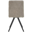 STUHL Webstoff Schwarz, Taupe  - Taupe/Schwarz, Design, Textil/Metall (46/91/61cm) - Novel