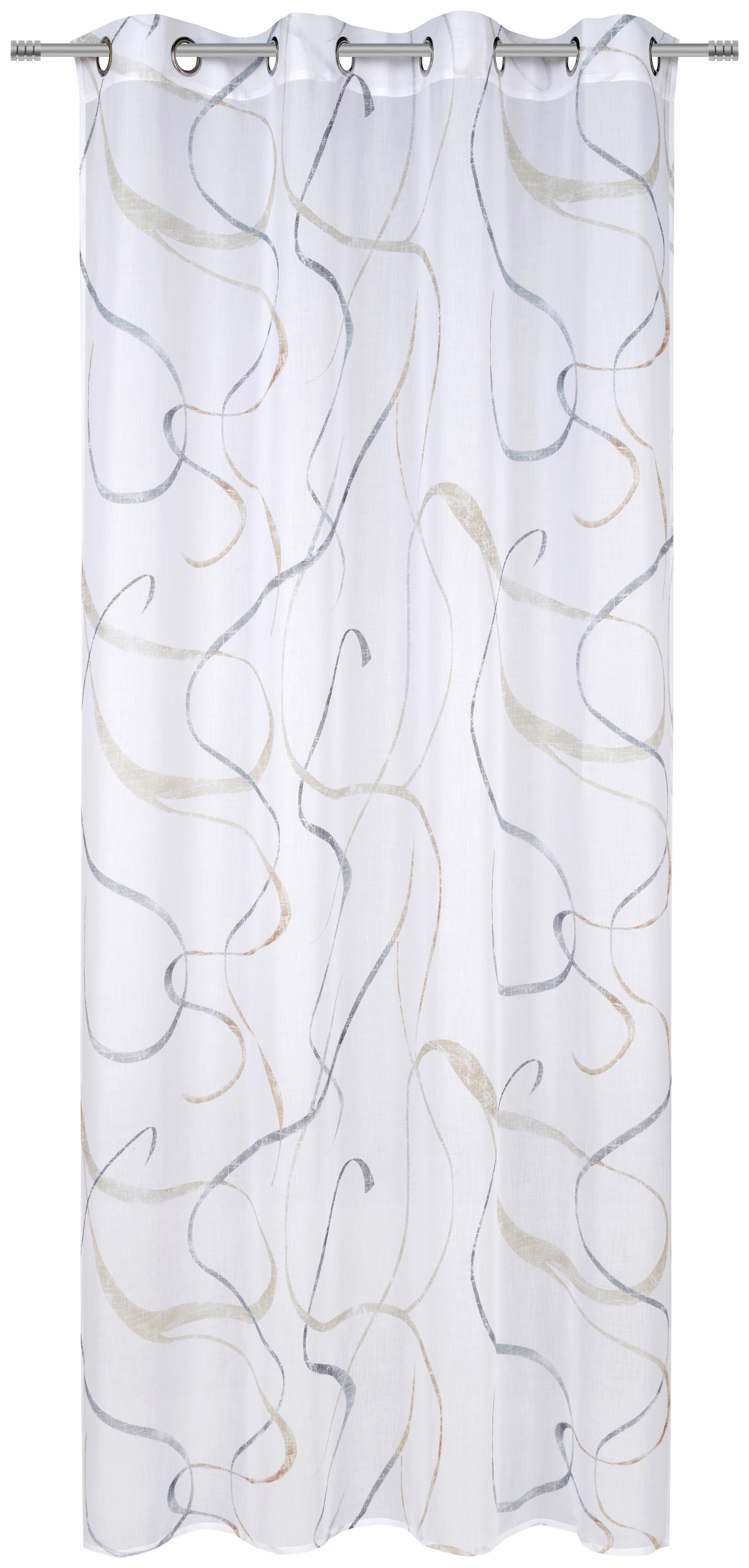 ÖLJETTLÄNGD halvtransparent  - beige, Klassisk, textil (140/245cm) - Esposa