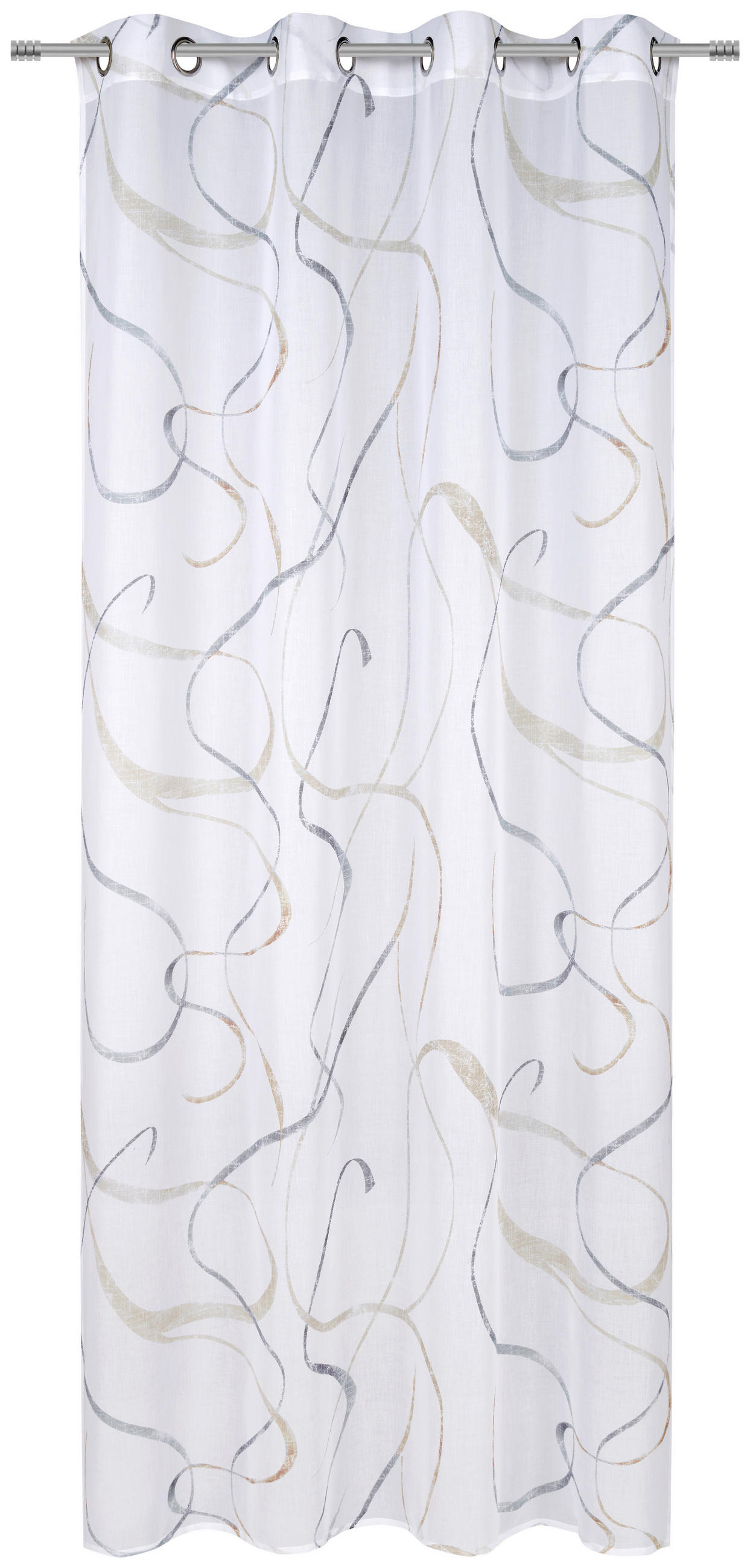 ÖLJETTLÄNGD halvtransparent - beige, Klassisk, textil (140/245cm) - Esposa