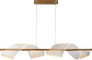 LED FÜGGESZTÉK - sárgaréz, Design (100/24/121cm)