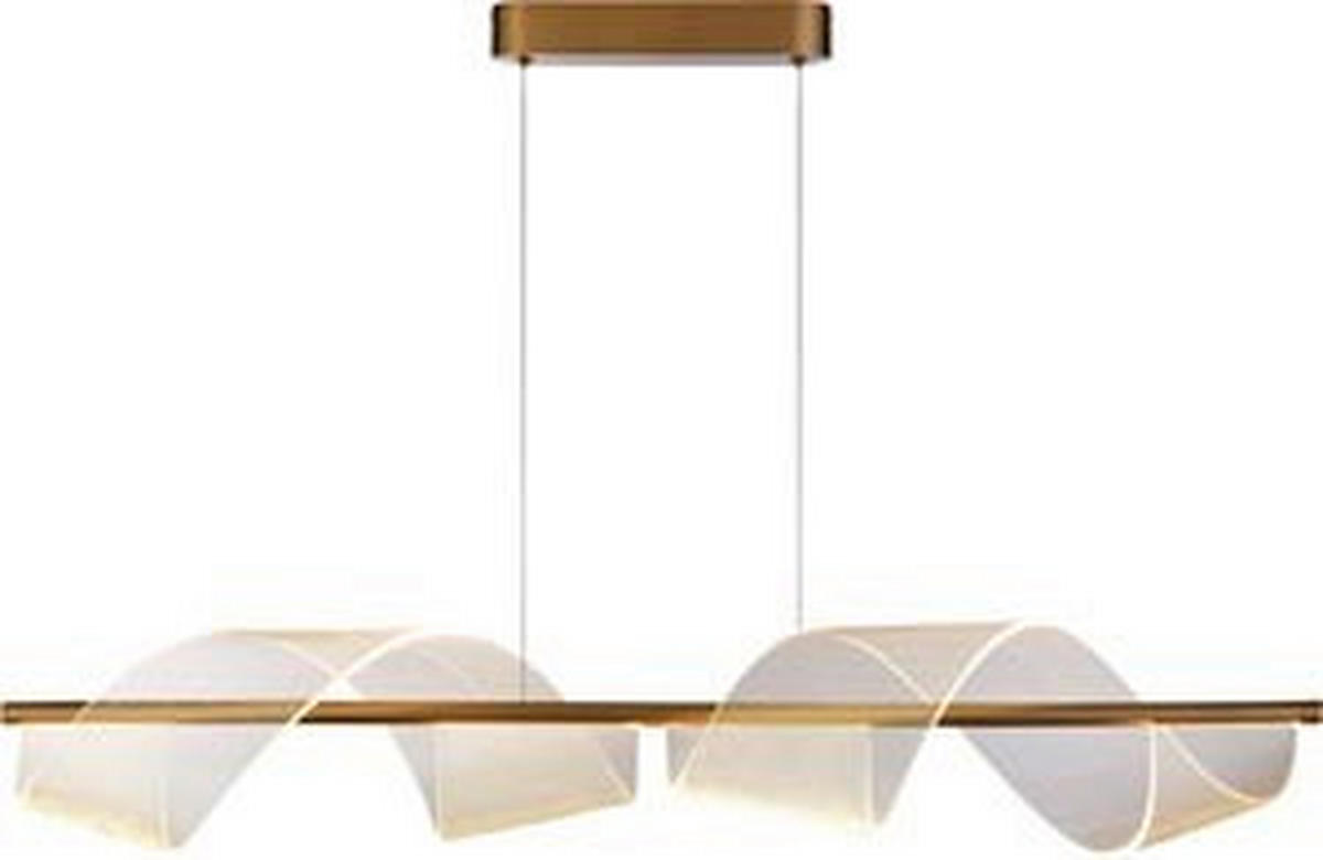 LED FÜGGESZTÉK - sárgaréz, Design (100/24/121cm)