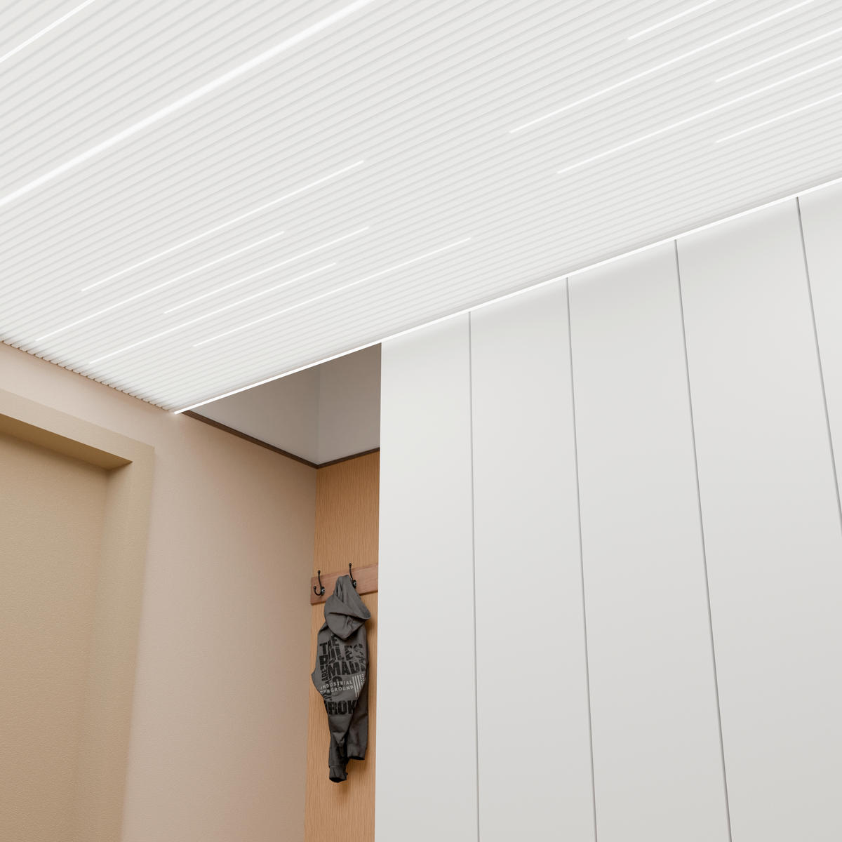 AKUSTIKPANEEL  - Weiß, Basics, Kunststoff (20/240/1,8cm)