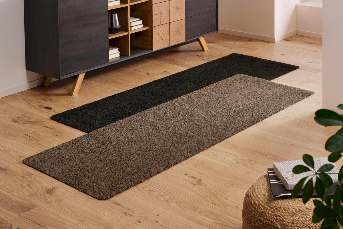 LÄUFER 70/200 cm Aqua Plus Schwarz  - Schwarz, KONVENTIONELL, Kunststoff/Textil (70/200cm) - Esposa