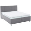 POLSTERBETT 180/200 cm  in Grau  - Weiss/Alufarben, Konventionell, Holz/Holzwerkstoff (180/200cm) - Beldomo - Sleep