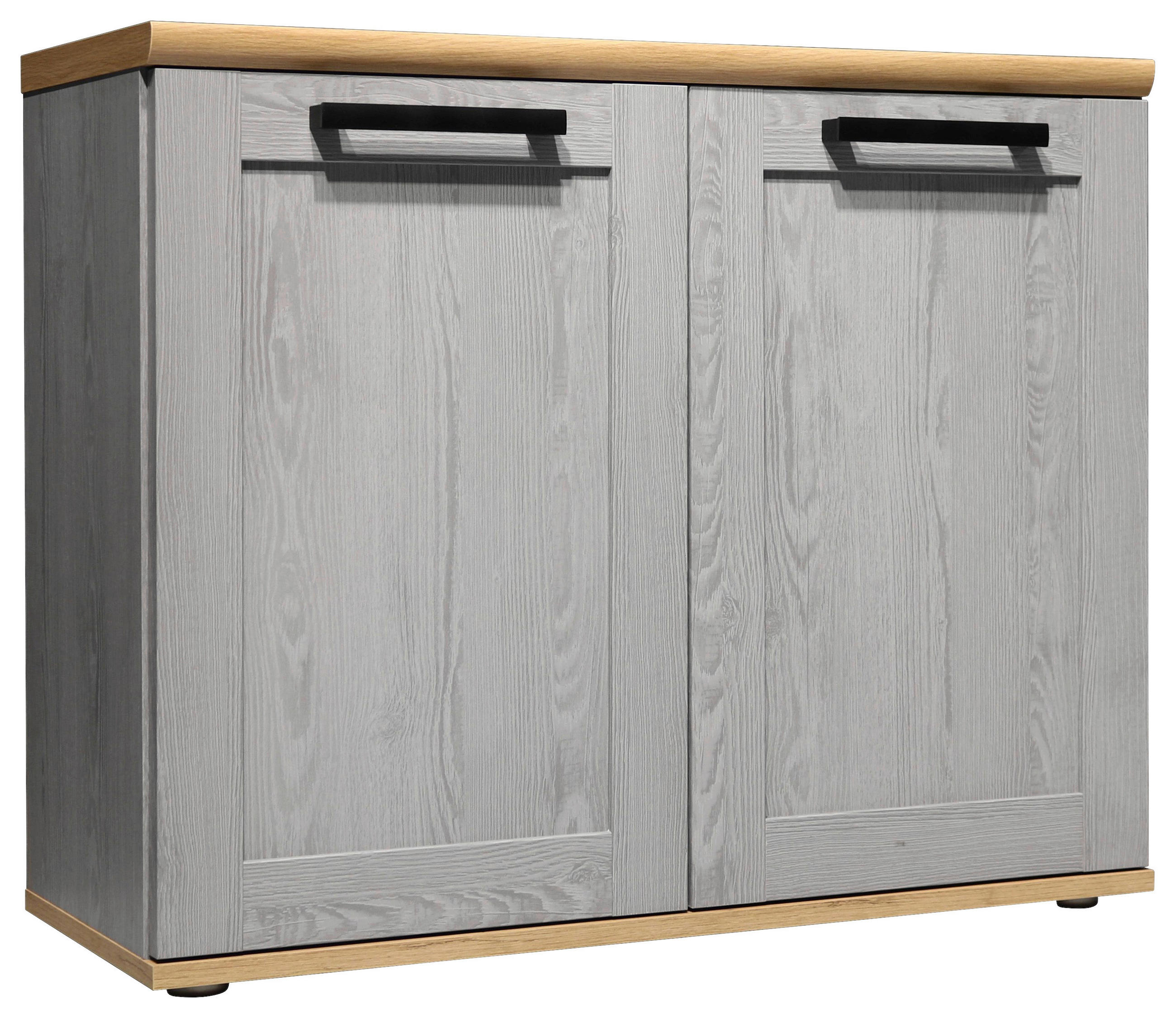 WASCHBECKENUNTERSCHRANK 80/66/31 cm  - Schwarz/Eiche Artisan, KONVENTIONELL, Holzwerkstoff/Kunststoff (80/66/31cm) - home24
