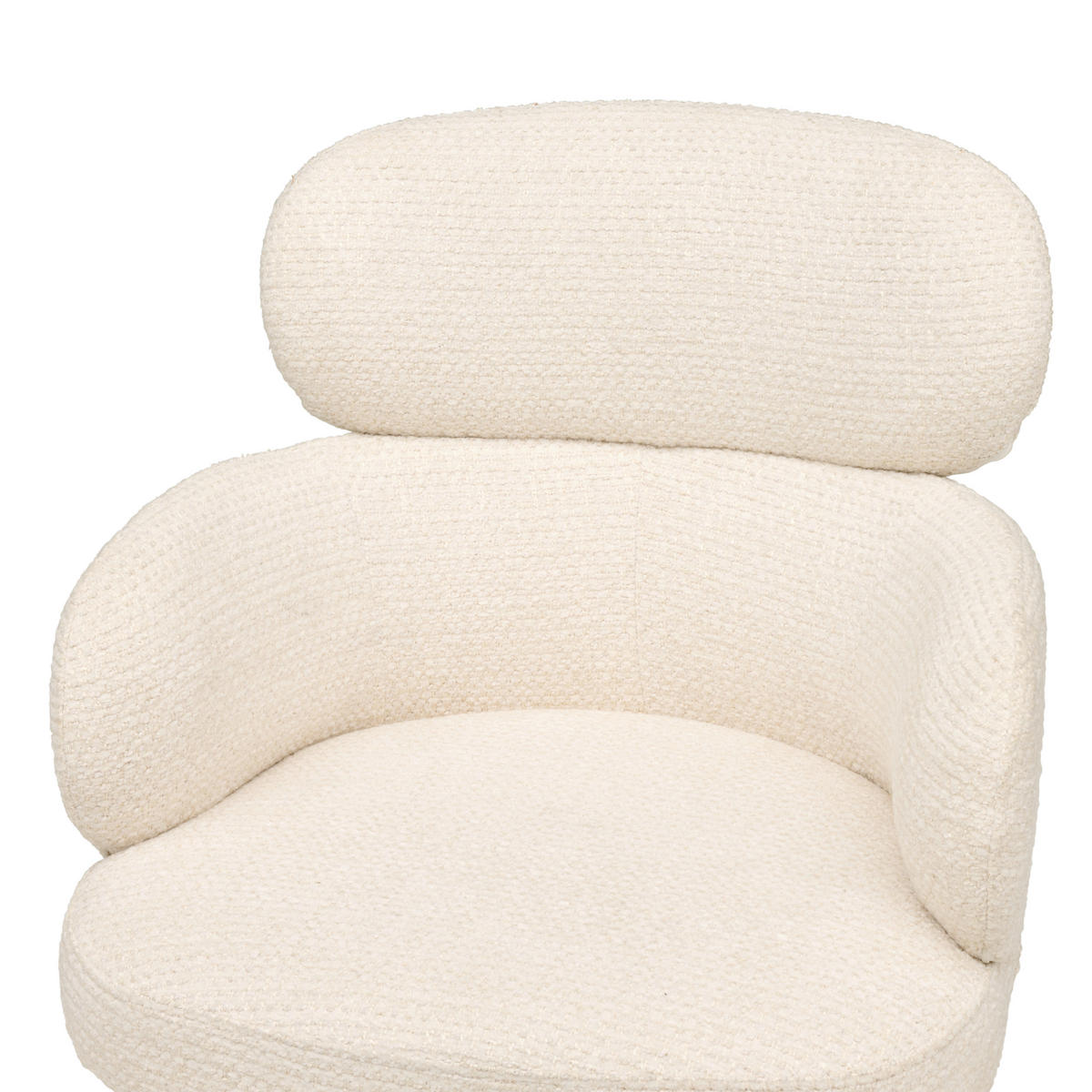 ARMLEHNSTUHL  Sitzfläche 360° drehbar Webstoff  - Beige/Schwarz, MODERN, Textil/Metall (60/84/64cm) - MID.YOU