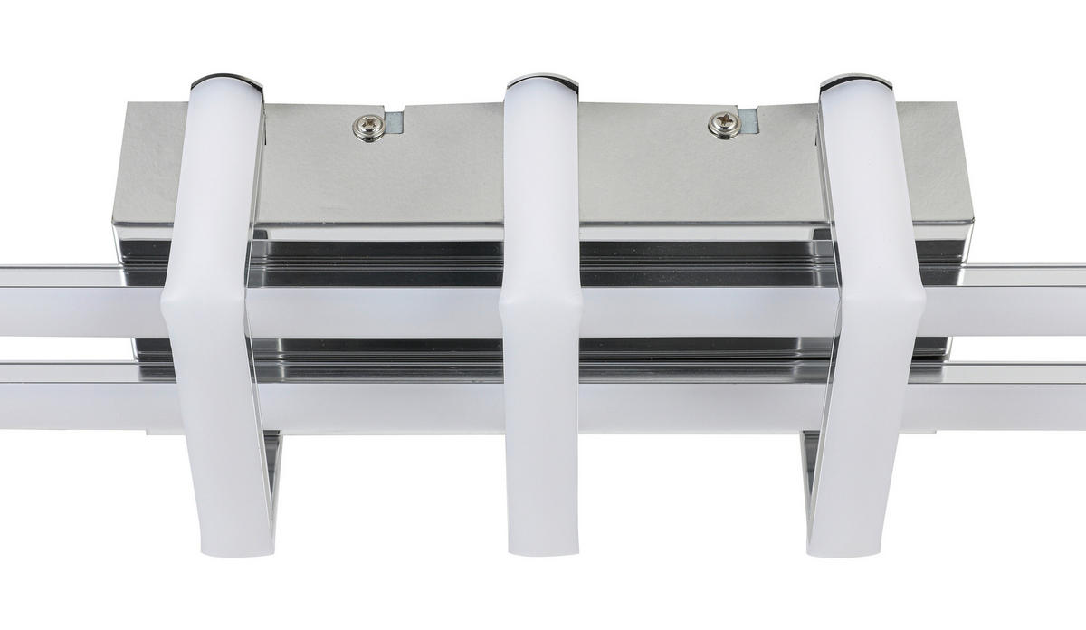 DECKENLEUCHTE 18 W    62/10,5/8 cm  - Chromfarben, Trend, Kunststoff/Metall (62/10,5/8cm) - Collett's Monde