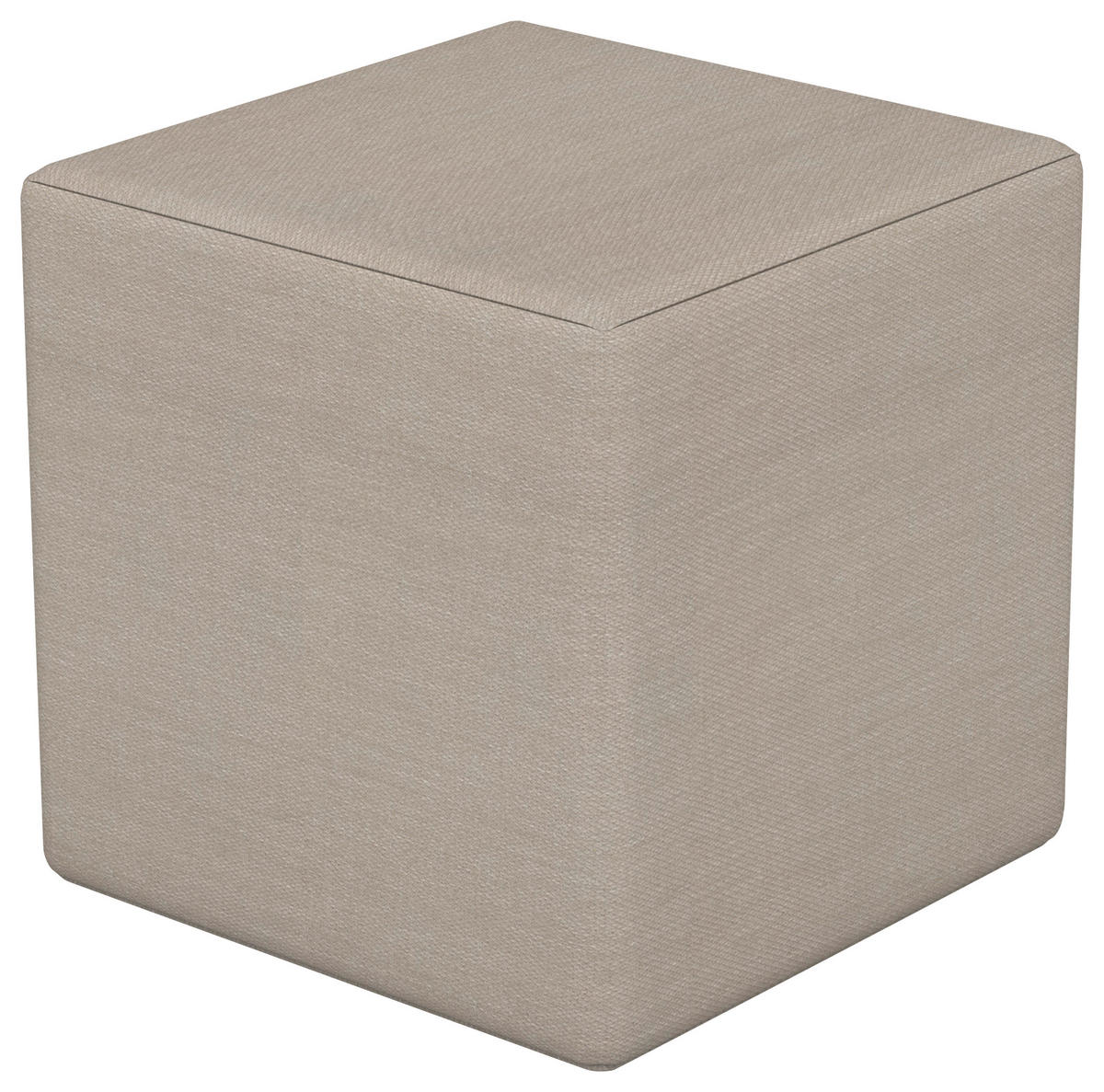 SITZWÜRFEL in Taupe Textil Taupe  - Taupe, Basics, Textil (42/42/42cm)