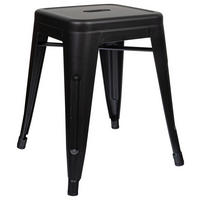 HOCKER Schwarz  - Schwarz, Basics, Metall (39/46/39cm) - MID.YOU