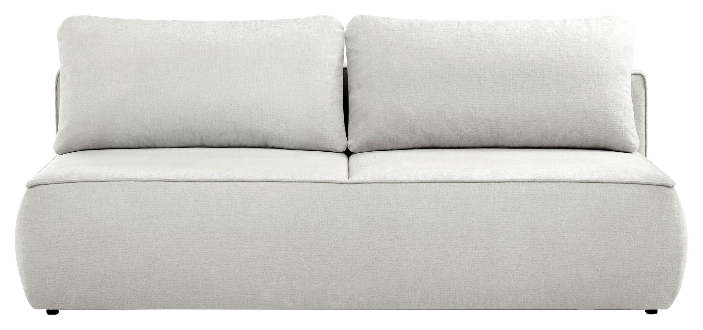 SCHLAFSOFA Jacquard Creme  inkl. Rückenkissen, Bettkasten, Schlaffunktion, Rücken echt, Liegefläche im Originalstoff  - Creme/Schwarz, KONVENTIONELL, Kunststoff/Textil (210/92/100cm) - Milino