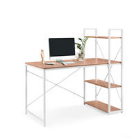 COMPUTERTISCH 120/60/72,5 cm  in Weiß, Eichefarben  - Eichefarben/Weiß, MODERN, Holz/Metall (120/60/72,5cm) - MID.YOU
