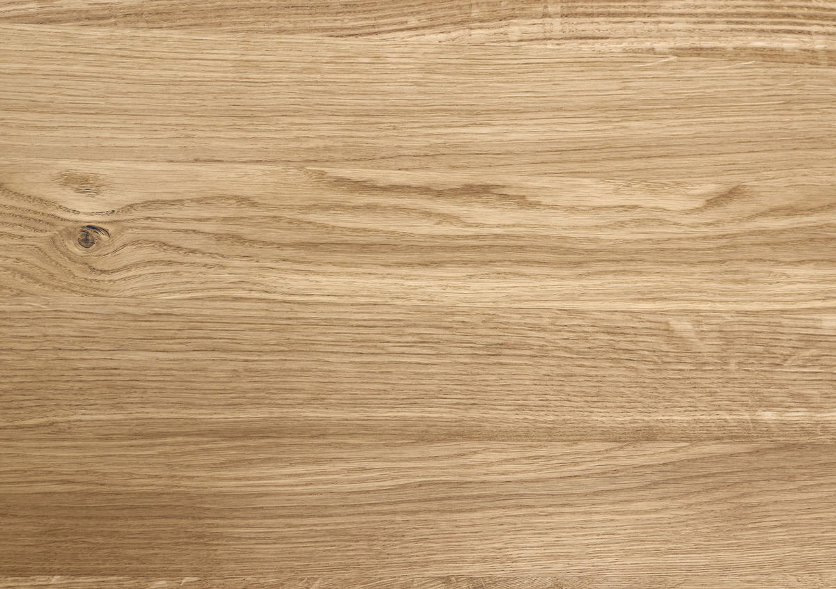 JEDILNA MIZA, masivno divji hrast barve hrasta  - črna/barve hrasta, Design, kovina/les (200/100/77cm) - Linea Natura