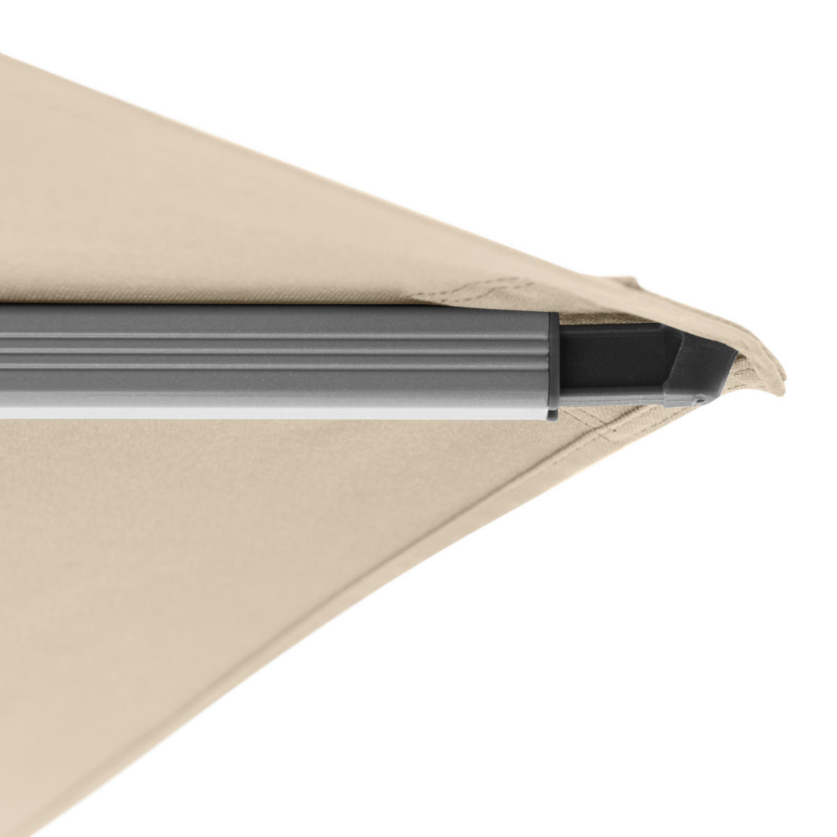 AMPELSCHIRM  275/275 cm  - Beige/Silberfarben, KONVENTIONELL, Textil/Metall (275/275cm) - KNIRPS