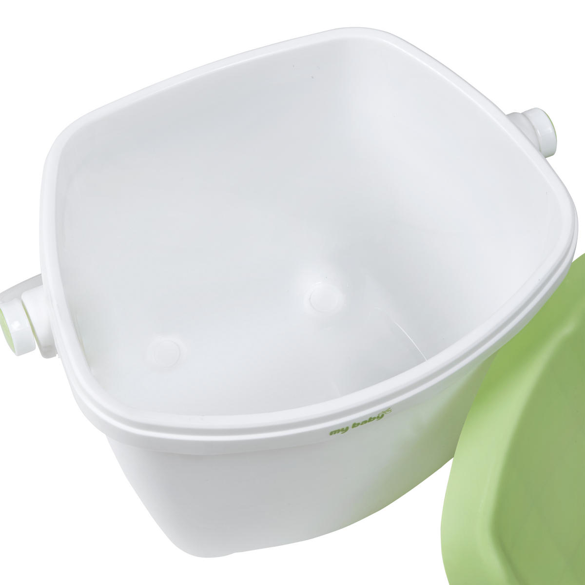 KORPA ZA PELENE - zelena/bela, Osnovno, plastika (37/28/38cm) - My Baby Lou