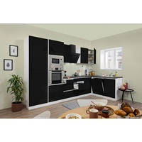 ECKKÜCHE 345/172 cm  in Weiß  - Schwarz/Weiß, MODERN, Holzwerkstoff (345/172cm) - Respekta