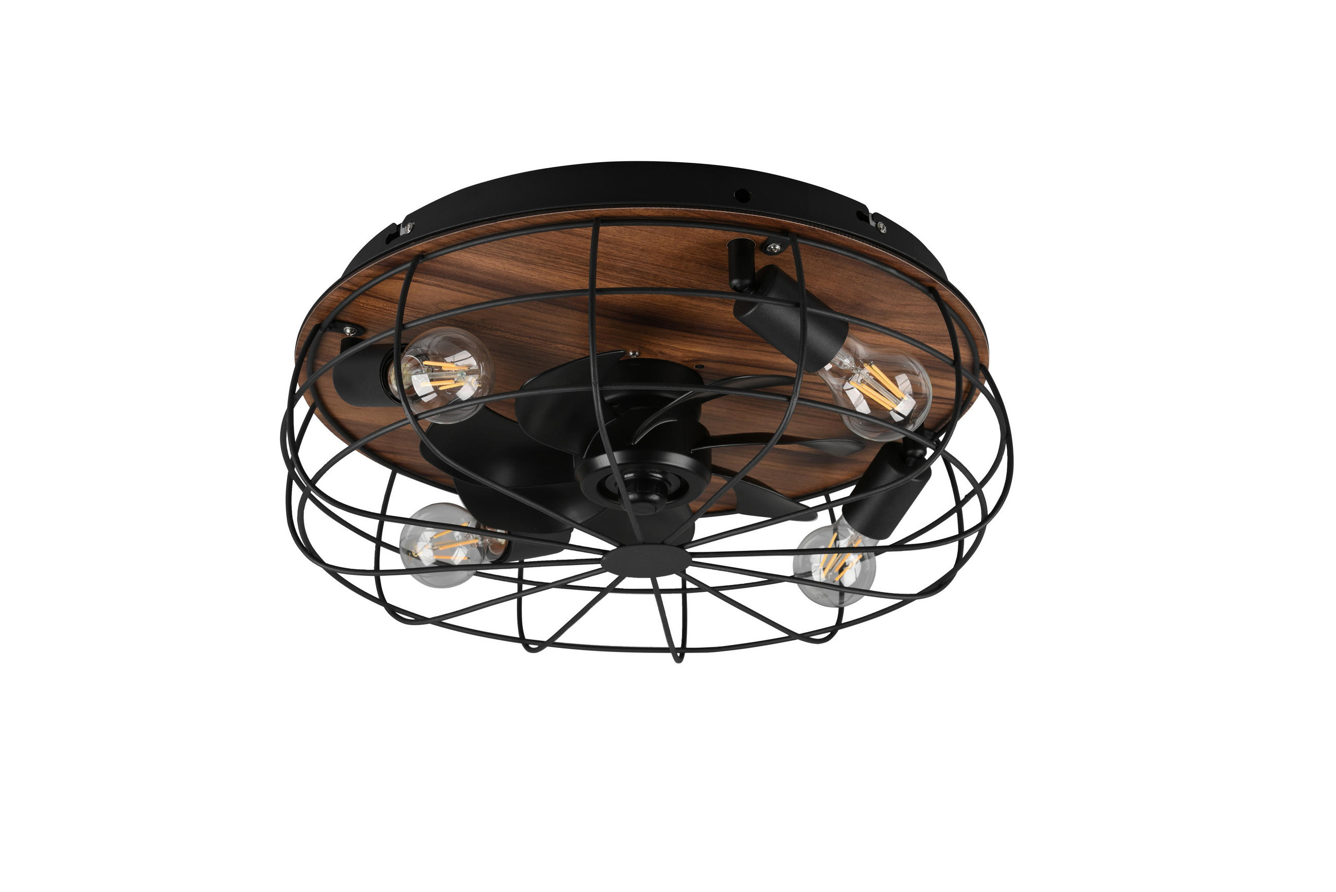 TAKLAMPA TRONDHEIM 48,5/17,5 cm  - brun/svart, Lifestyle, metall/trä (48,5/17,5cm)