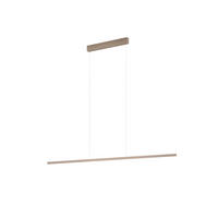 LED-HÄNGELEUCHTE LOOPY-evo 126,5/3 / 1,2/210 cm   - Cappuccino, MODERN, Metall (126,5/3 / 1,2/210cm) - Helestra