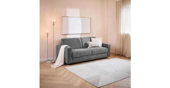 SCHLAFSOFA in Webstoff Grau  - Schwarz/Grau, KONVENTIONELL, Kunststoff/Textil (198/84/96cm) - Carryhome