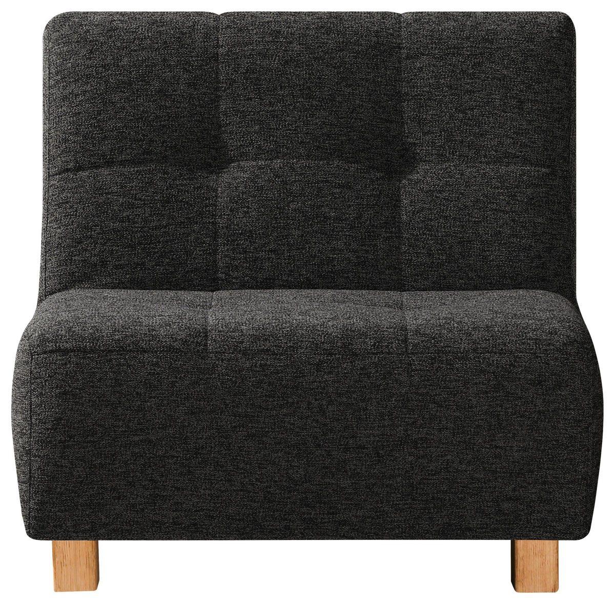 SCHLAFSESSEL Flachgewebe Anthrazit  - Anthrazit/Naturfarben, Design, Holz/Textil (85/92/102cm) - Novel