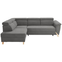 ECKSOFA Chenille Graubraun  - Graubraun/Naturfarben, Konventionell, Holz/Textil (200/265cm) - Stylife