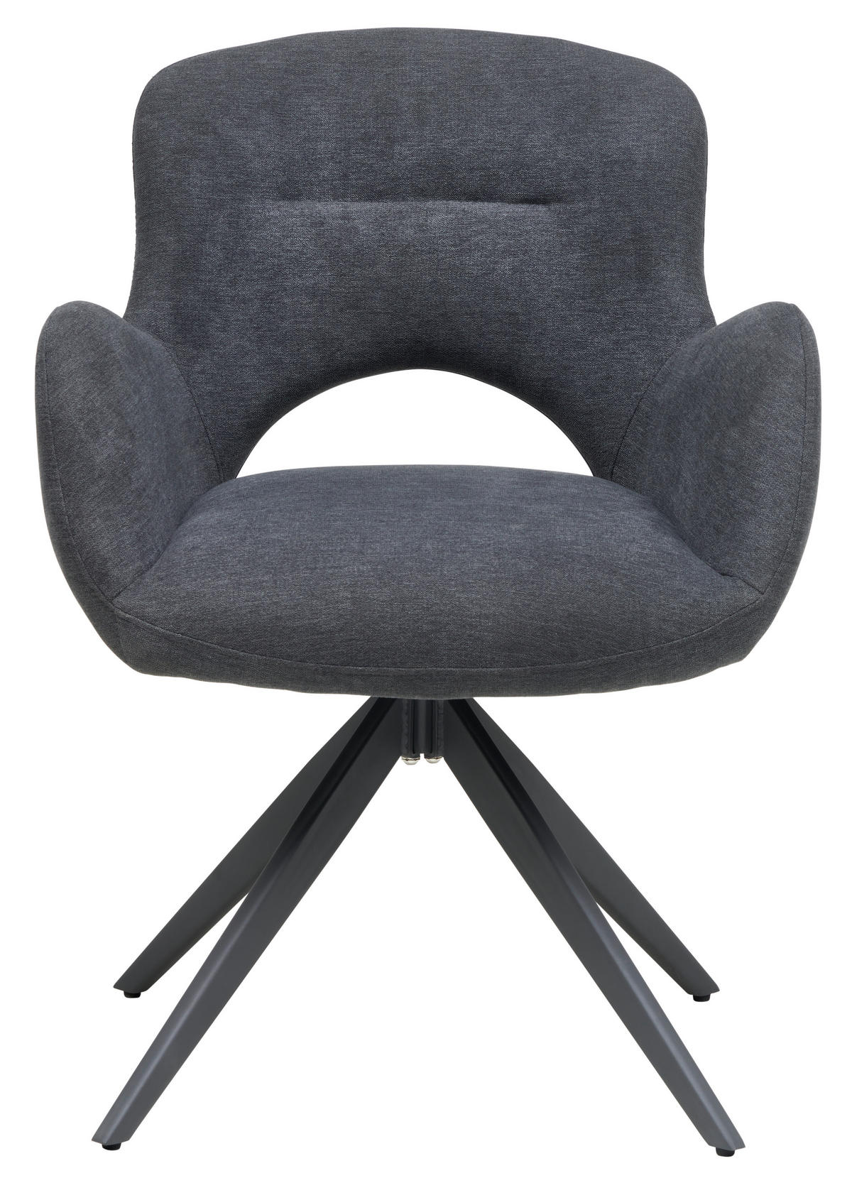 ARMLEHNSTUHL  in Eisen Webstoff  - Grau, MODERN, Holz/Textil (62/62/84cm) - Livetastic